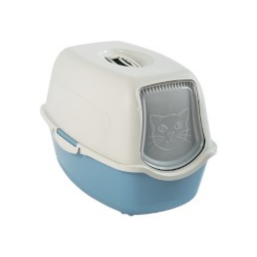 ROTHO Bailey Hooded litter box Blue, White ROTHO Bailey Hooded litter box Blue, White