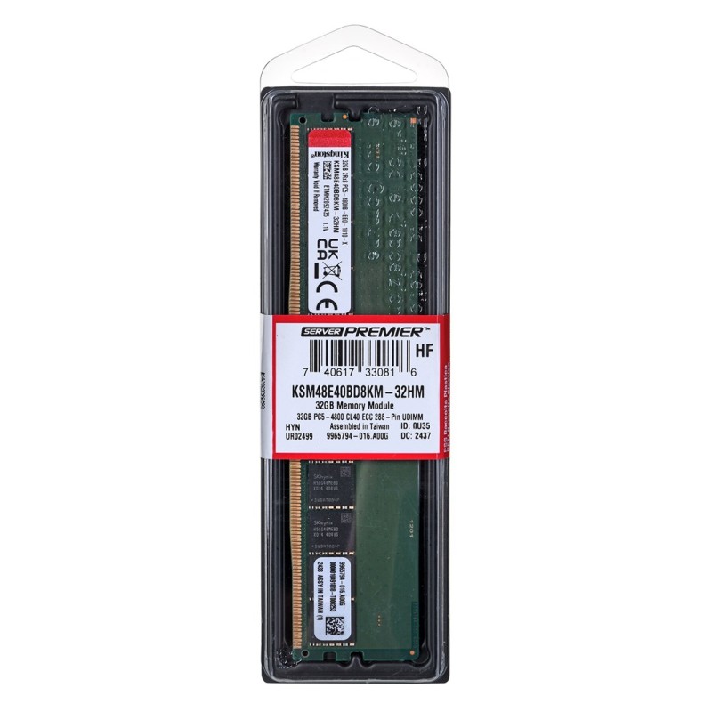Samsung RDIMM 32GB DDR5 2Rx8 5600MHz PC5-44800 ECC REGISTERED M321R4GA3EB0-CWM Samsung RDIMM 32GB DDR5 2Rx8 5600MHz PC5-44800 ECC REGISTERED M321R4GA3EB0-CWM