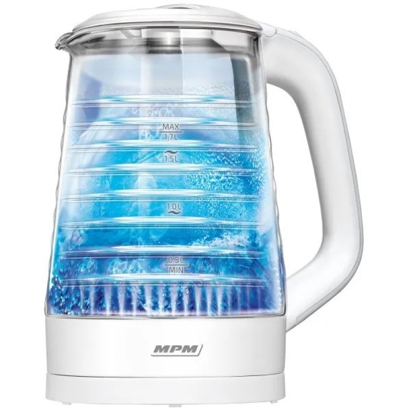 MPM MCZ-124 electric kettle 1.7 L 2200 W White