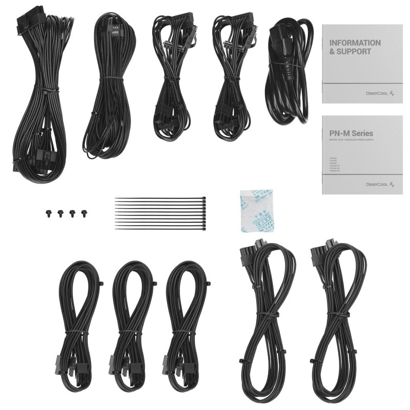 DeepCool PN850M power supply unit 850 W 20+4 pin ATX ATX Black DeepCool PN850M power supply unit 850 W 20+4 pin ATX ATX Black