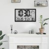 GreenBlue GB218 Extra Large LCD Wall Clock with Weather Station Temperature and Date Display GreenBlue GB218 Extra Large LCD Wall Clock with Weather Station Temperature and Date Display