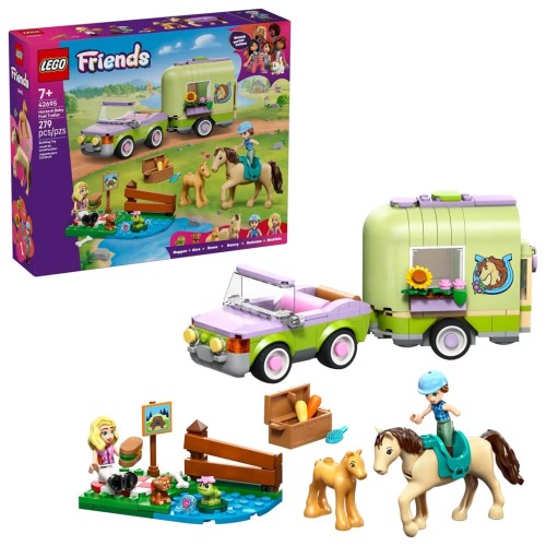 LEGO FRIENDS 42695 Horse and Baby Foal Trailer