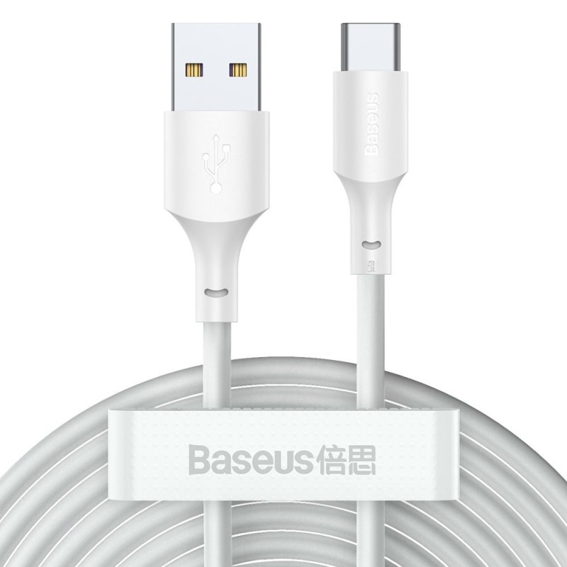 Baseus TZCATZJ-02 USB cable 1.5 m USB A USB C White Baseus TZCATZJ-02 USB cable 1.5 m USB A USB C White