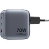 Vention 70W GaN PD Charger 1x USB-A 2x USB-C BK