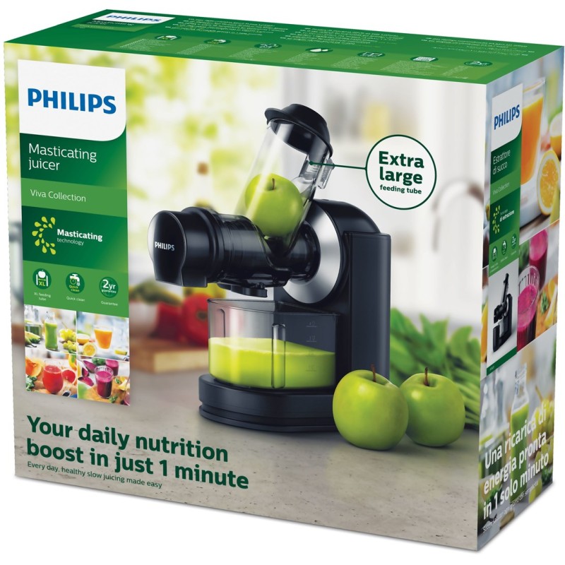 Philips Viva Collection HR1889/70 juice maker Centrifugal juicer 150 W Black, Silver Philips Viva Collection HR1889/70 juice maker Centrifugal juicer 150 W Black, Silver