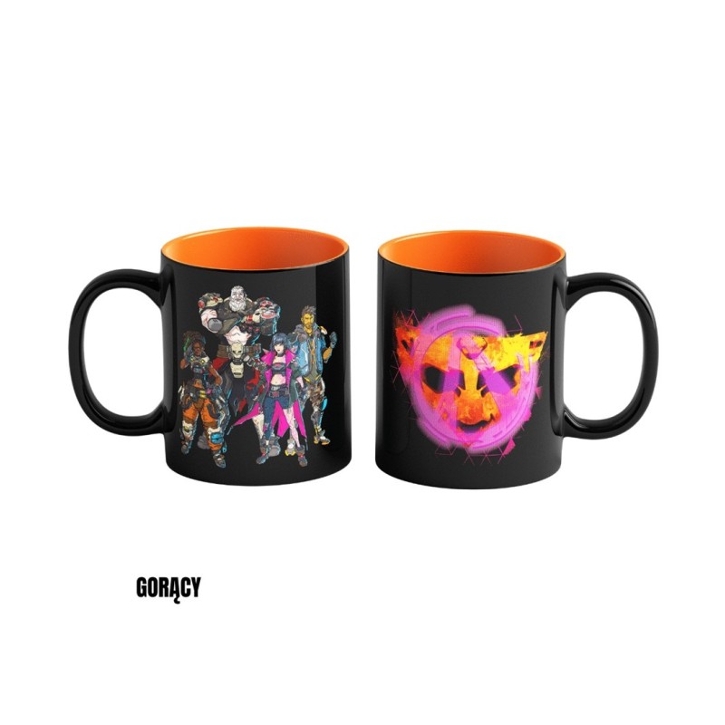 Heat Reveal Mug Good Loot Borderlands 4 - Vault Keeper Glitch 450 ml Black, Orange Heat Reveal Mug Good Loot Borderlands 4 - Vault Keeper Glitch 450 ml Black, Orange