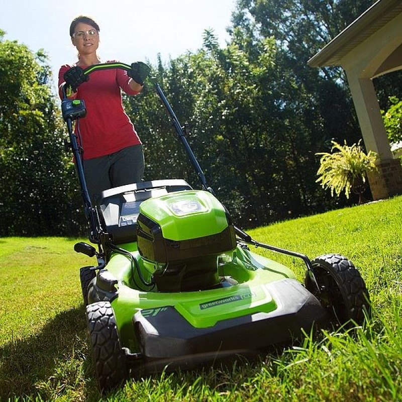 Cordless mower 60V 4Ah 46 cm Greenworks GD60LM46HPK4 - 2502807UB Cordless mower 60V 4Ah 46 cm Greenworks GD60LM46HPK4 - 2502807UB
