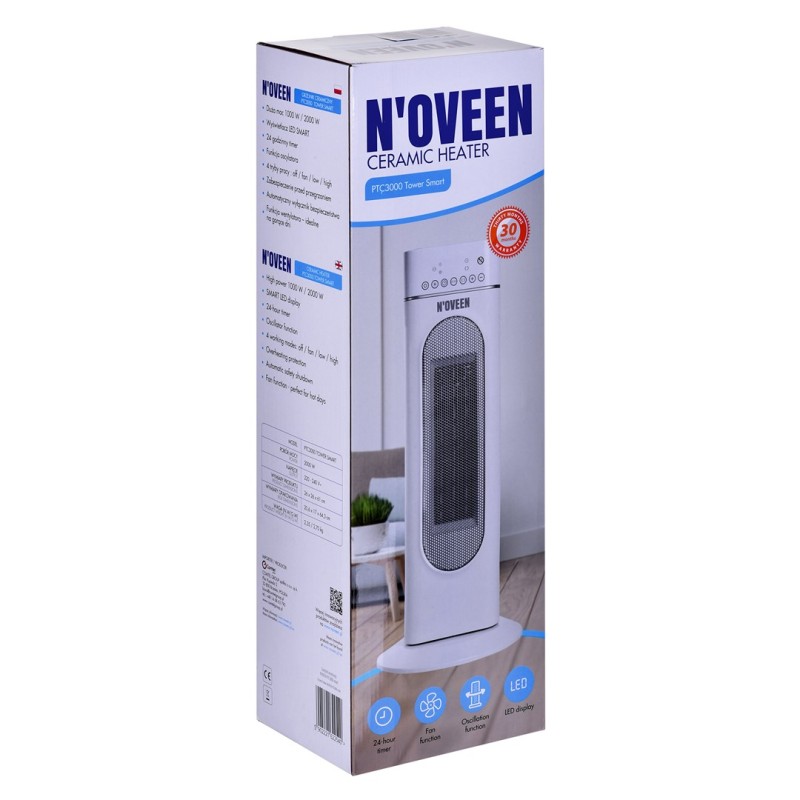 Ceramic heaterNOVEEN PTC3000 tower smart Ceramic heaterNOVEEN PTC3000 tower smart