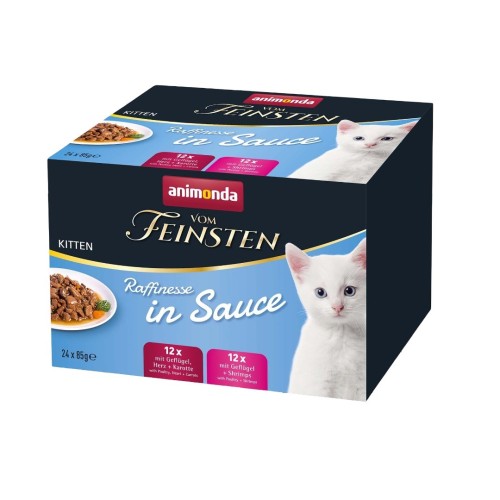 ANIMONDA Vom Feinsten Kitten Raffinesse in sauce - wet cat food - 24x85g