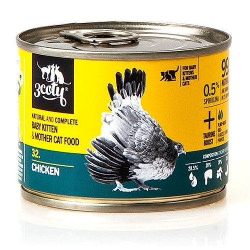 3COTY 32. Chicken Baby&Mother  - wet cat food - 180g