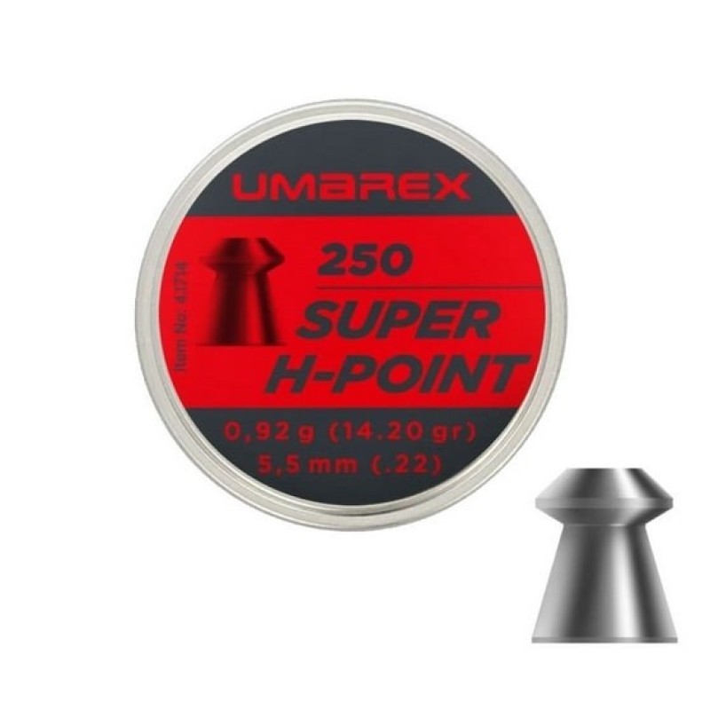 Śrut 5,5 mm Umarex Super H-Point 250 szt Śrut 5,5 mm Umarex Super H-Point 250 szt
