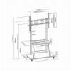 Gembird TVS-100F-01 signage display mount 2.54 m (100