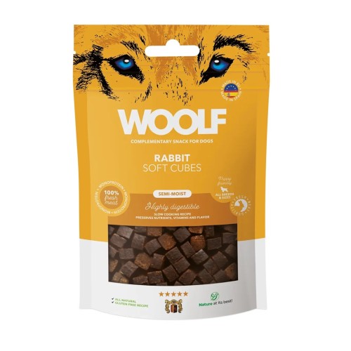 WOOLF Soft Cubes Rabbit - dog treat - 100g WOOLF Soft Cubes Rabbit - dog treat - 100g
