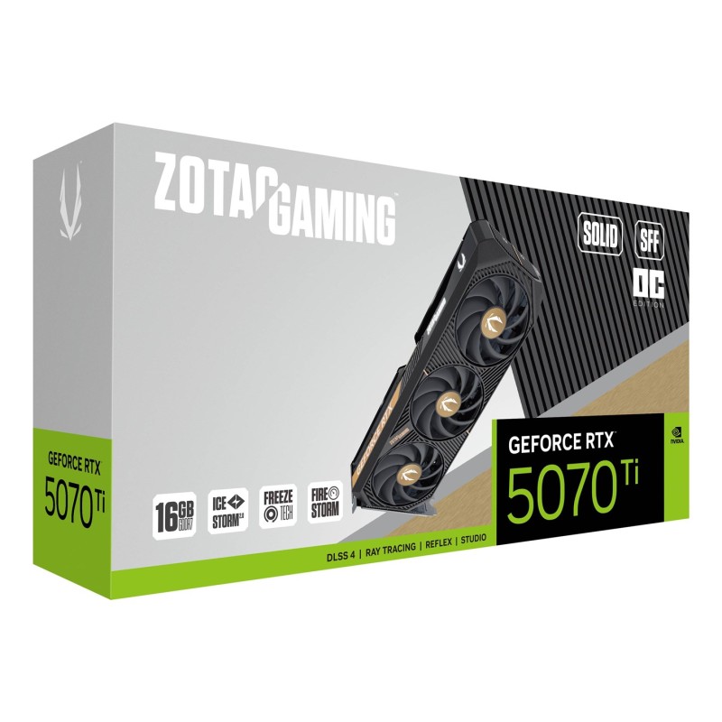 Zotac GAMING GeForce RTX 5070 Ti SOLID SFF OC NVIDIA 16 GB GDDR7 Zotac GAMING GeForce RTX 5070 Ti SOLID SFF OC NVIDIA 16 GB GDDR7
