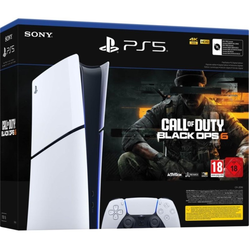 SONY PS5 SLIM Disc 1TB + COD: Black Ops 6