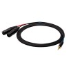 SSQ MIXLR3 - Cable Jack Stereo 3,5 mm - 2x XLR 3 m SSQ MIXLR3 - Cable Jack Stereo 3,5 mm - 2x XLR 3 m
