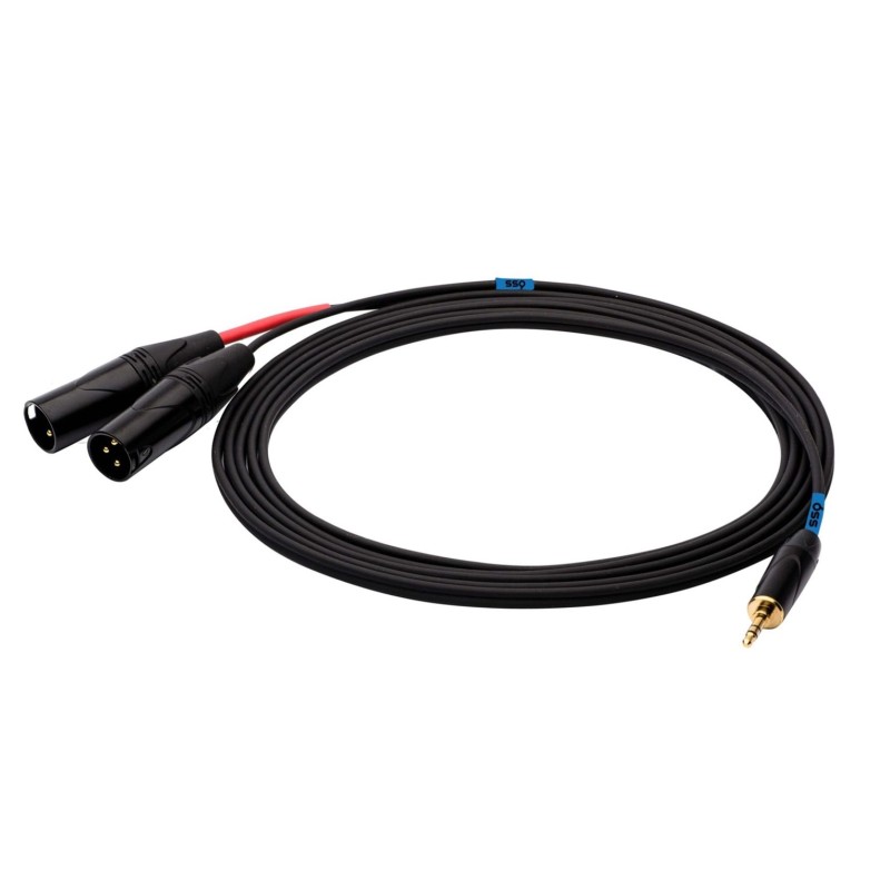 SSQ MIXLR3 - Cable Jack Stereo 3,5 mm - 2x XLR 3 m SSQ MIXLR3 - Cable Jack Stereo 3,5 mm - 2x XLR 3 m