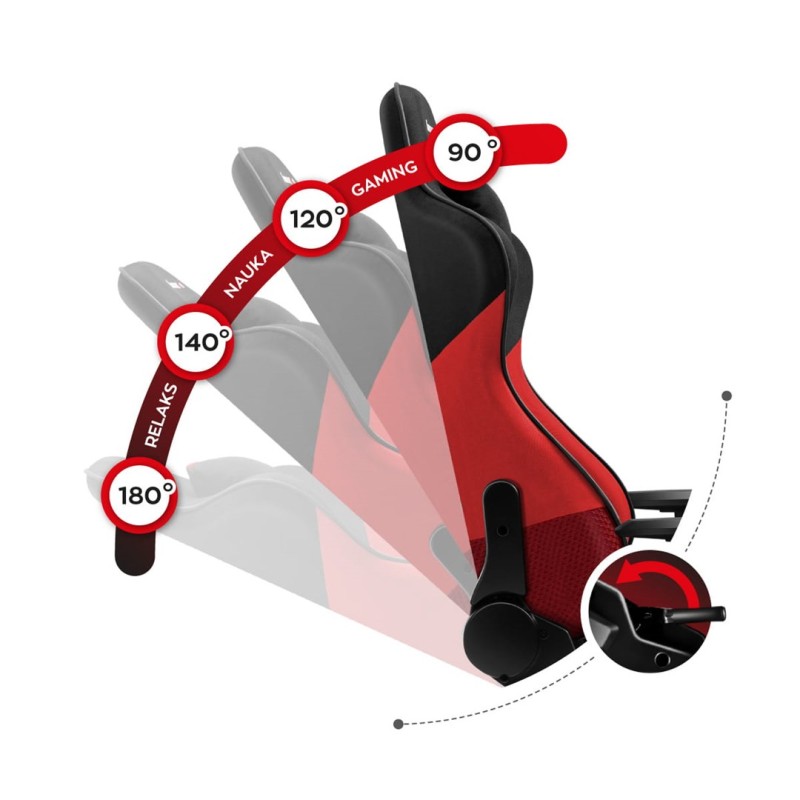 Huzaro Force 6.2 PC gaming chair Bucket (cradle) seat Black, Red Huzaro Force 6.2 PC gaming chair Bucket (cradle) seat Black, Red
