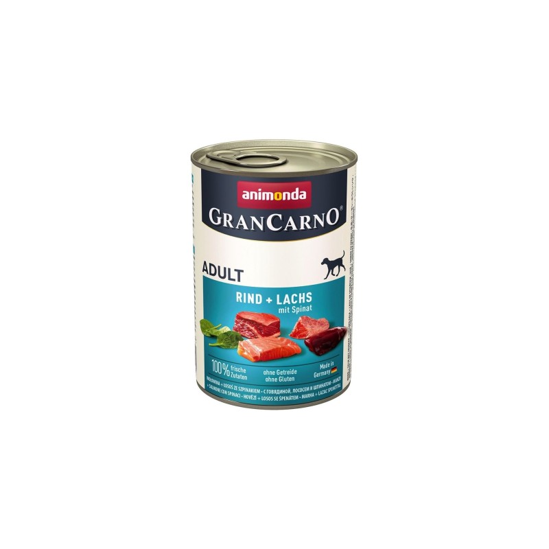 ANIMONDA GranCarno Adult Salmon and spinach - wet dog food - 400g