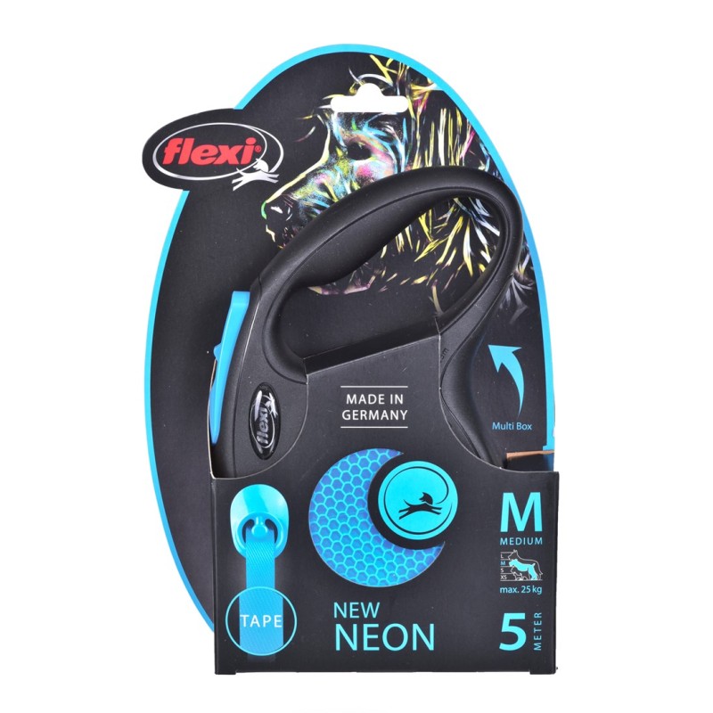Flexi New Neon M 5 m Dog Retractable lead