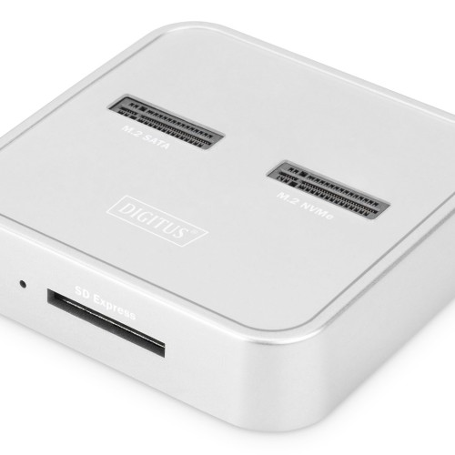 Digitus M.2 NVMe + M.2 SATA SSD Docking Station with SD Express Card Reader, USB-C™