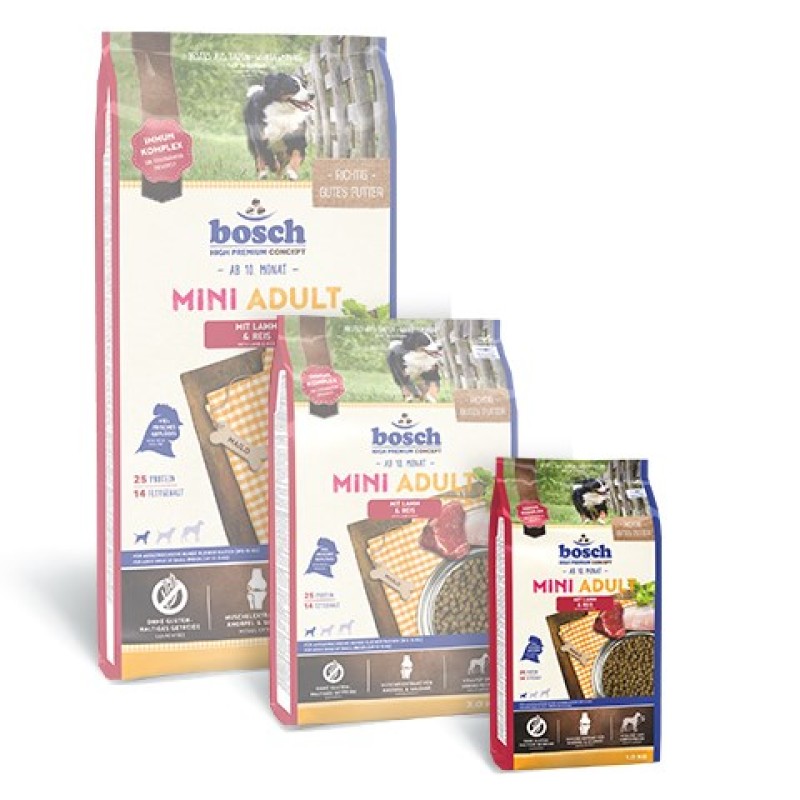 Bosch MINI ADULT WITH LAMB & RICE Bosch MINI ADULT WITH LAMB & RICE