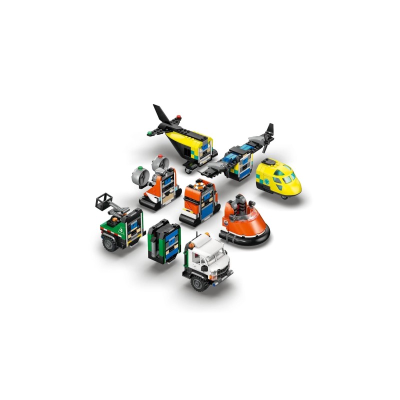 LEGO CITY 60505 Airplane, Service Truck and Hovercraft Rem