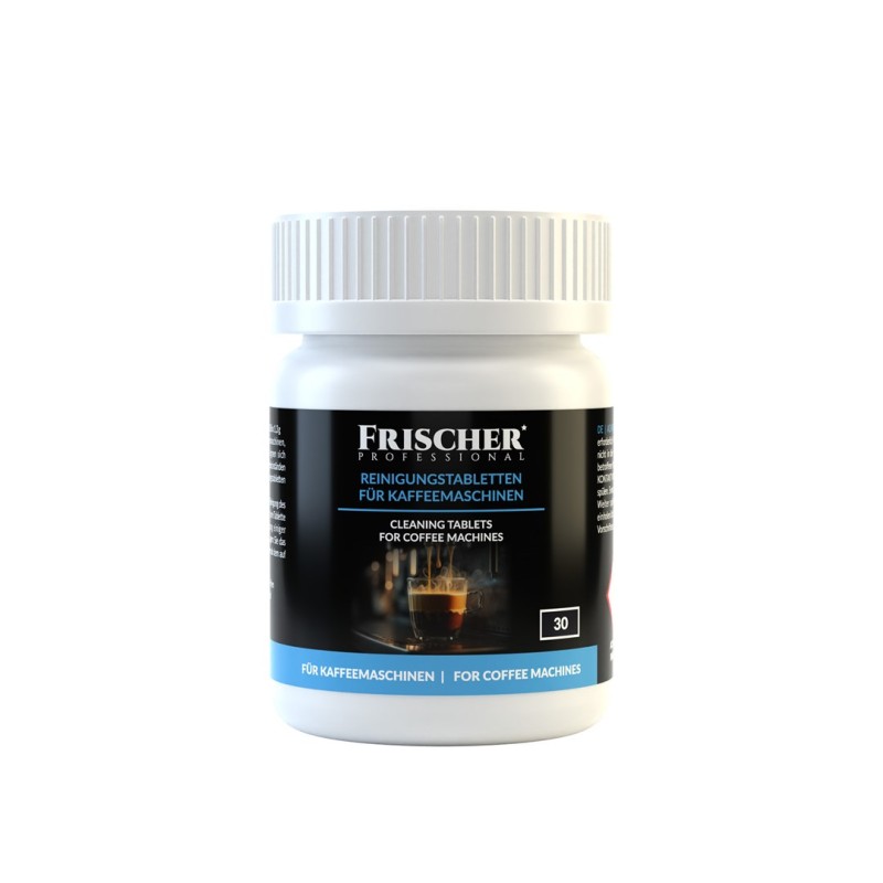 Frischer coffee machine cleaning tablets 30 pcs. Frischer coffee machine cleaning tablets 30 pcs.
