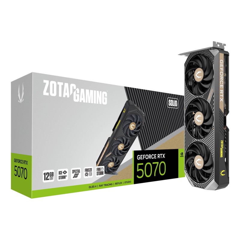 Zotac GAMING GeForce RTX 5070 SOLID NVIDIA 12 GB GDDR7 Zotac GAMING GeForce RTX 5070 SOLID NVIDIA 12 GB GDDR7