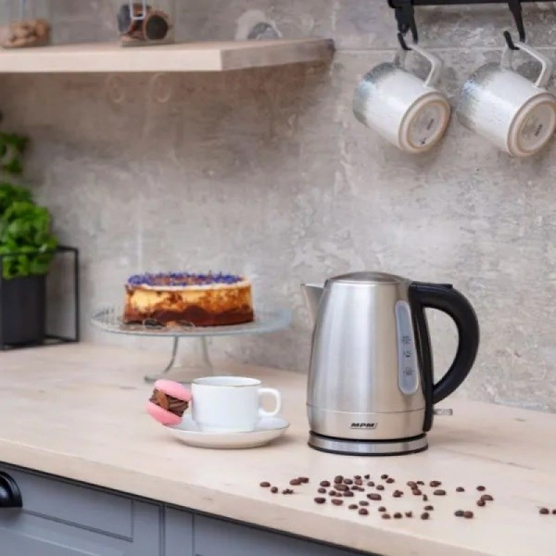 MPM MCZ-118 electric kettle 1 L 1630 W Steel