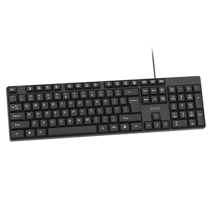 Savio KB-01 keyboard Home/Office USB QWERTY US English Black