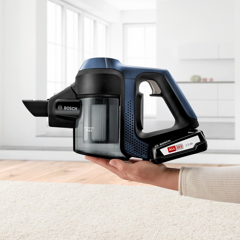 Bosch Serie 6 BBS611PCK stick vacuum/electric broom 2-in-1 stick vacuum Battery Dry Hygiene Filter Bagless Blue 2.5 Ah Bosch Serie 6 BBS611PCK stick vacuum/electric broom 2-in-1 stick vacuum Battery Dry Hygiene Filter Bagless Blue 2.5 Ah