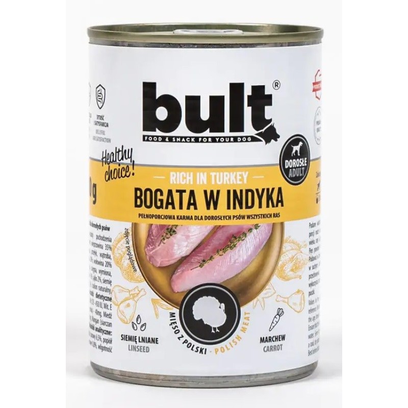 BOZITA Purely indyk z kurczakiem pasztecik z mięsem dla szczeniąt 370g BOZITA Purely indyk z kurczakiem pasztecik z mięsem dla szczeniąt 370g