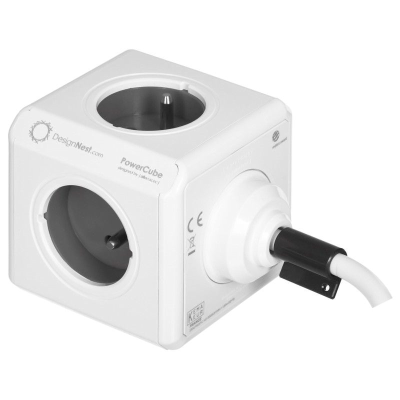 Allocacoc PowerCube Extended Type E power extension 1.5 m 5 AC outlet(s) Indoor Grey Allocacoc PowerCube Extended Type E power extension 1.5 m 5 AC outlet(s) Indoor Grey
