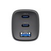 Havit UC20 - GaN 65 W three-port travel charger, black Havit UC20 - GaN 65 W three-port travel charger, black