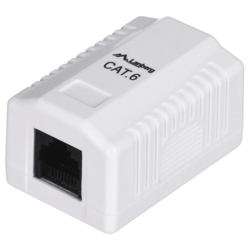 LANBERG SURFACE MOUNTING SOCKET CAT.6 1XRJ45 WHITE LANBERG SURFACE MOUNTING SOCKET CAT.6 1XRJ45 WHITE