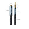 Ugreen extension cable adapter AUX mini jack 3.5 mm 2 m (blue) Ugreen extension cable adapter AUX mini jack 3.5 mm 2 m (blue)