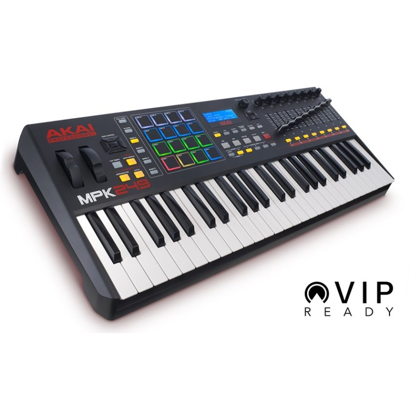 AKAI MPK 249 Control keyboard Pad controller MIDI USB RGB Black AKAI MPK 249 Control keyboard Pad controller MIDI USB RGB Black