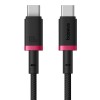 Baseus Dura Type C to Type C 100 W fast charging cable 1 m Black, Red Baseus Dura Type C to Type C 100 W fast charging cable 1 m Black, Red