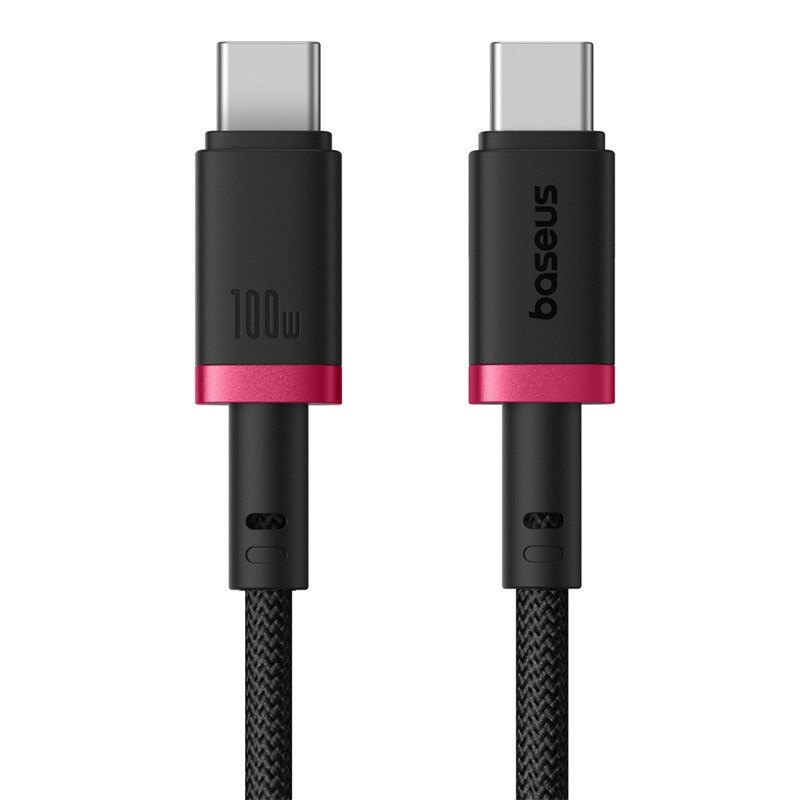 Baseus Dura Type C to Type C 100 W fast charging cable 1 m Black, Red Baseus Dura Type C to Type C 100 W fast charging cable 1 m Black, Red