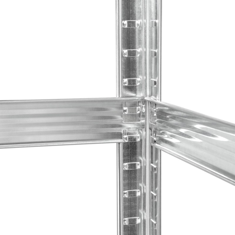 Rebel RB-1250 Metal Storage Rack Cabinet Shelves 175kg x5 180x90x40cm Galvanized Folding MDF Rebel RB-1250 Metal Storage Rack Cabinet Shelves 175kg x5 180x90x40cm Galvanized Folding MDF