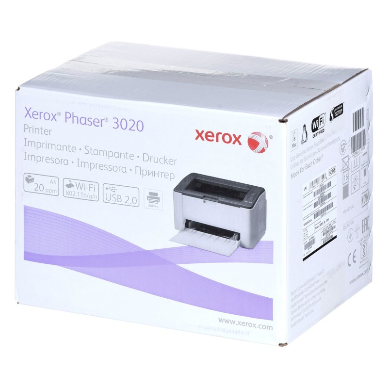 Xerox Phaser 3020 1200 x 1200 DPI A4 Wi-Fi Xerox Phaser 3020 1200 x 1200 DPI A4 Wi-Fi