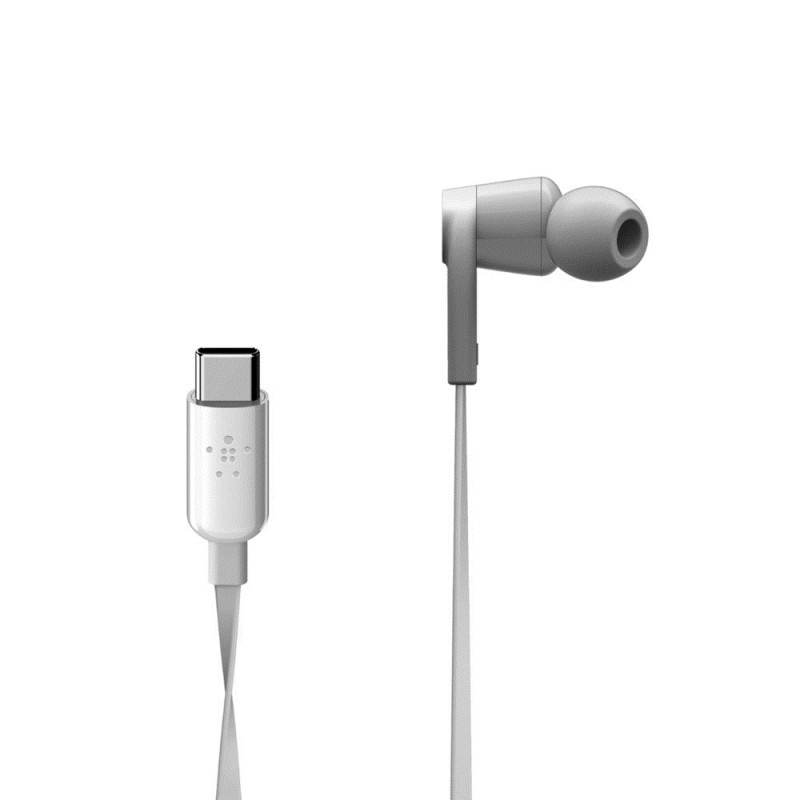 Belkin ROCKSTAR Headphones Wired In-ear Calls/Music USB Type-C White Belkin ROCKSTAR Headphones Wired In-ear Calls/Music USB Type-C White
