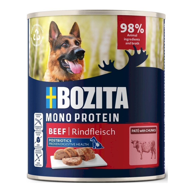 BOZITA Monoprotein Pate Beef - wet dog food - 800g BOZITA Monoprotein Pate Beef - wet dog food - 800g