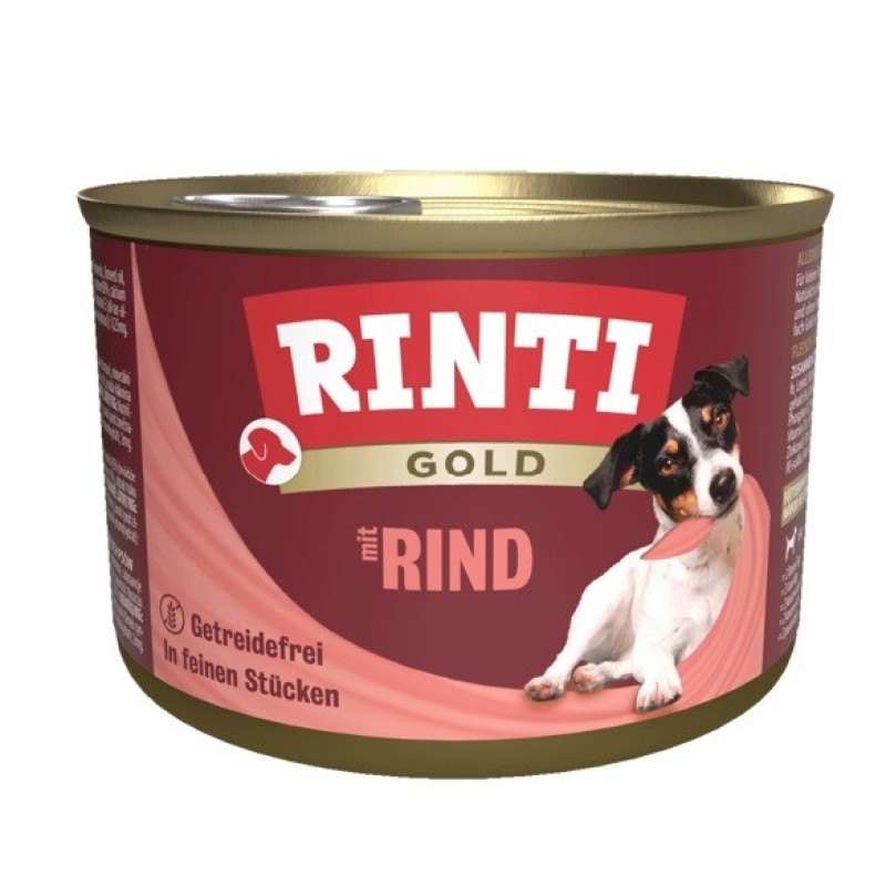 RINTI Gold Beef - wet dog food - 185g
