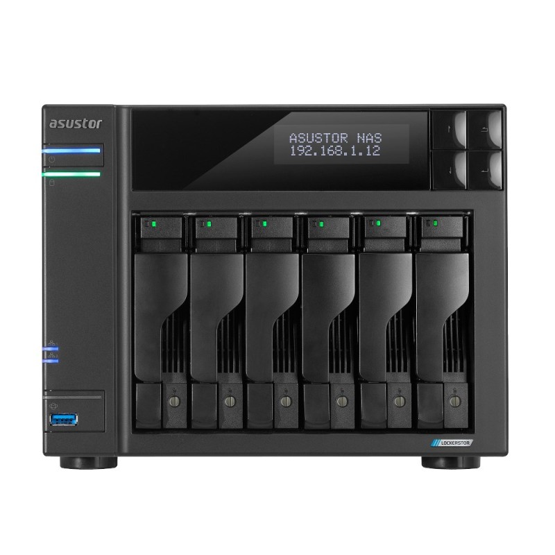 Asustor LOCKERSTOR 6 NAS Desktop Intel® Celeron® N5105 8 GB DDR4 HDD ADM Black Asustor LOCKERSTOR 6 NAS Desktop Intel® Celeron® N5105 8 GB DDR4 HDD ADM Black