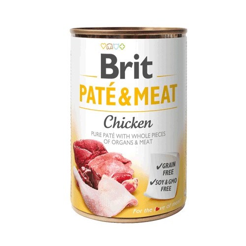 BRIT Paté & Meat with Chicken - wet dog food - 400g BRIT Paté & Meat with Chicken - wet dog food - 400g