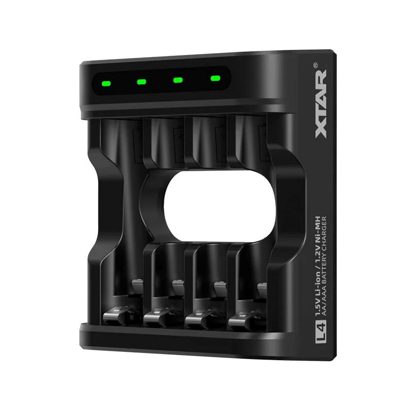 Battery charger R03 / AAA, R6 / AA Li-ion 1,5V / NiMH - 4 slots Battery charger R03 / AAA, R6 / AA Li-ion 1,5V / NiMH - 4 slots