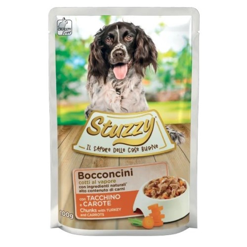 STUZZY Chunks with turkey and carrots - wet dog food - 100 g STUZZY Chunks with turkey and carrots - wet dog food - 100 g