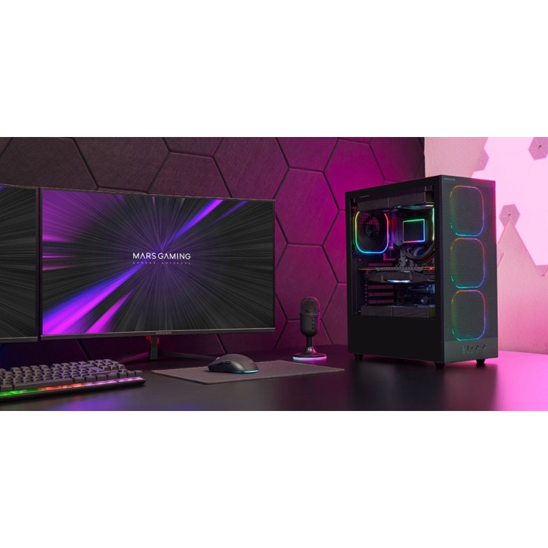 TACENS MARS MC-NEBULA 4x120mm ARGB ATX - case
